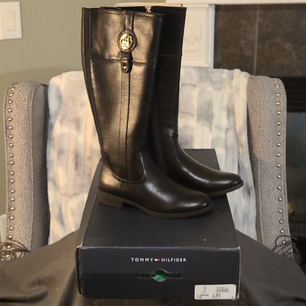 Black Knee High Boots